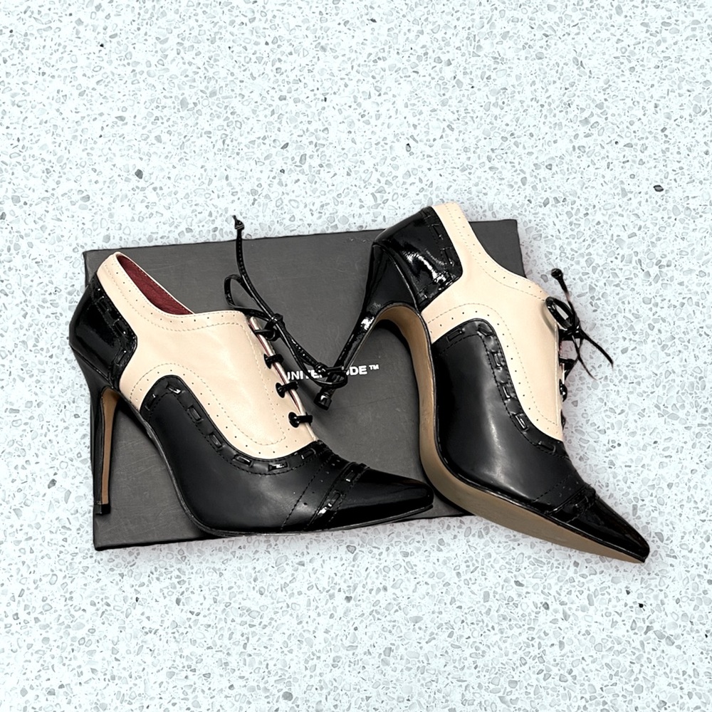 Handmade Paolo Iantorno Oxford Spectator Heels Size 10/41